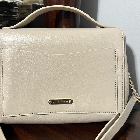 Top handle crossbody Rebecca Minkoff purse in tan leather - Picture 2 of 5